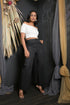 pant for women western wear party wear and daily use trouser for womens White Polka Dot Pant (OTL-PNT-1002)